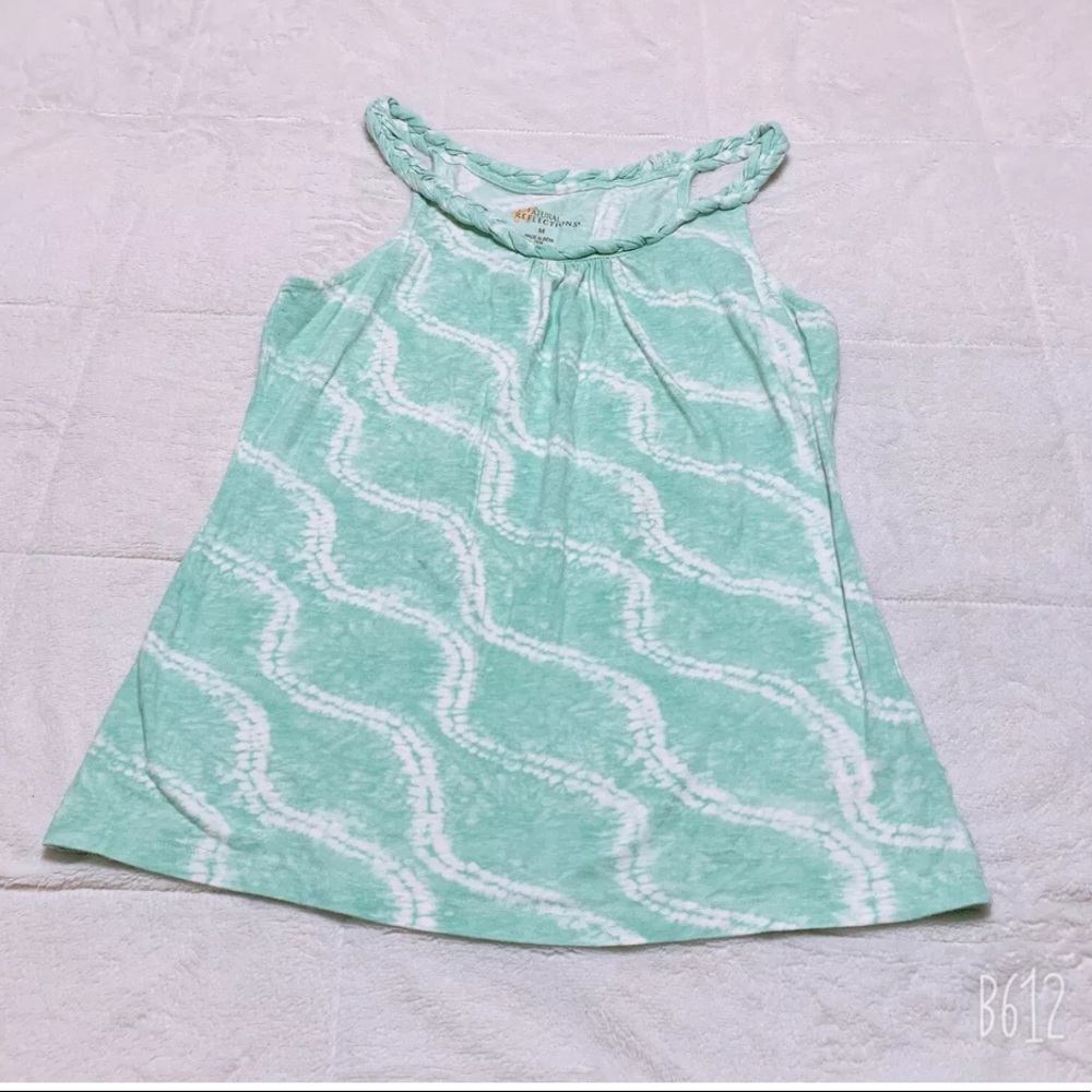 NATURAL REFLECTIONS MINT ROPE NECK TANK SIZE M